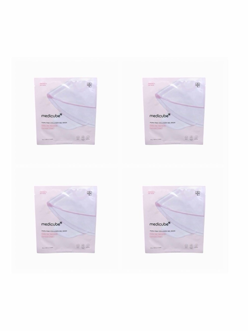 Medicube PDRN Pink Collagen Gel Mask - 4 Pack - 0.98 oz / 28g x 4